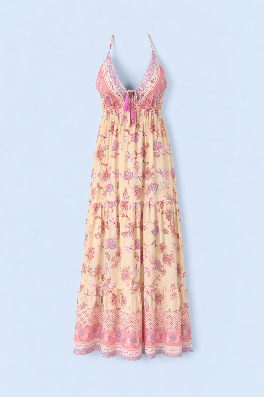 Floral Embroidered Maxi Dress