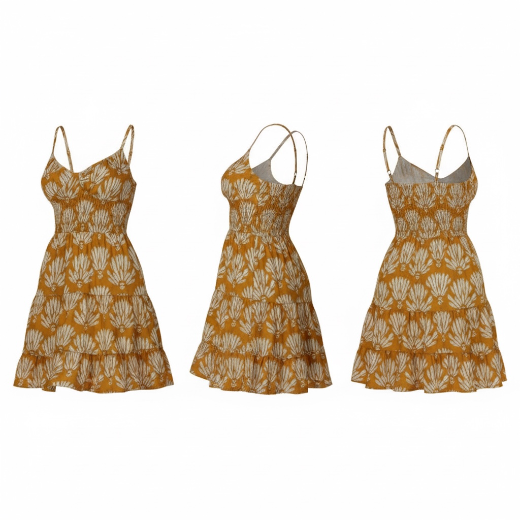 ocean breeze Print Mini Dress