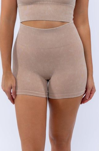Ribbed Booty Shorts 3'' Inseam