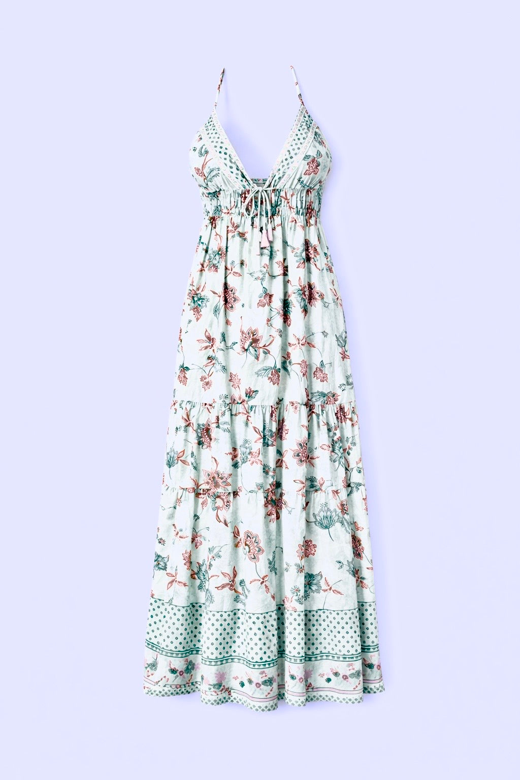 Floral Embroidered Maxi Dress
