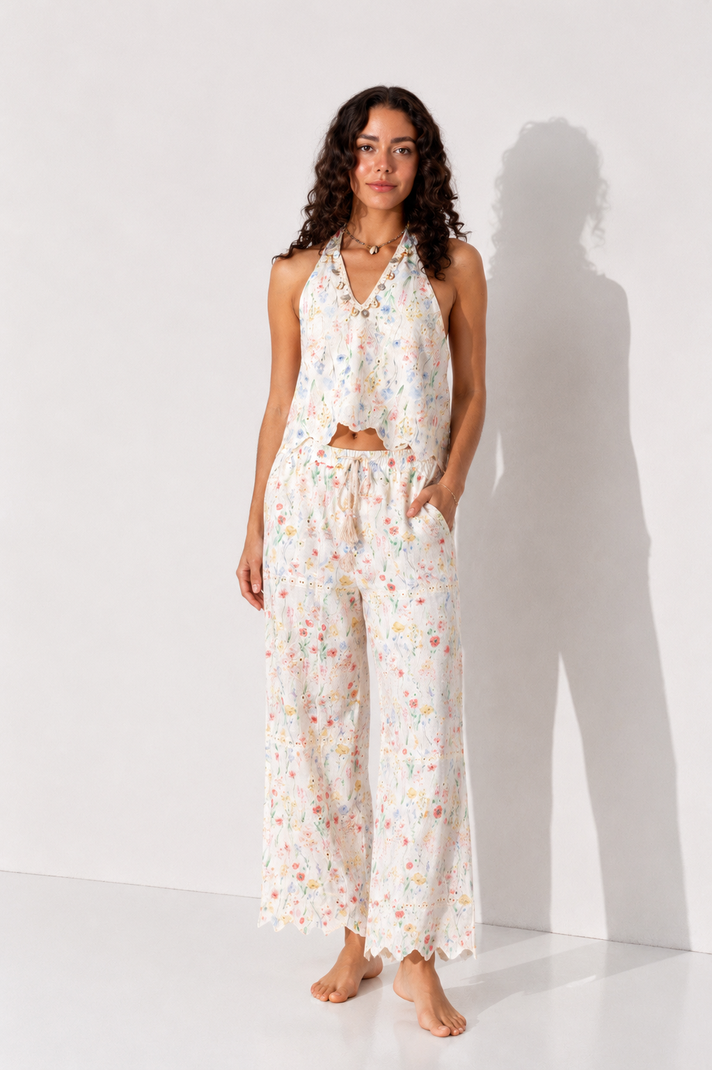 Floral Halter Co-ord 2 piece Set