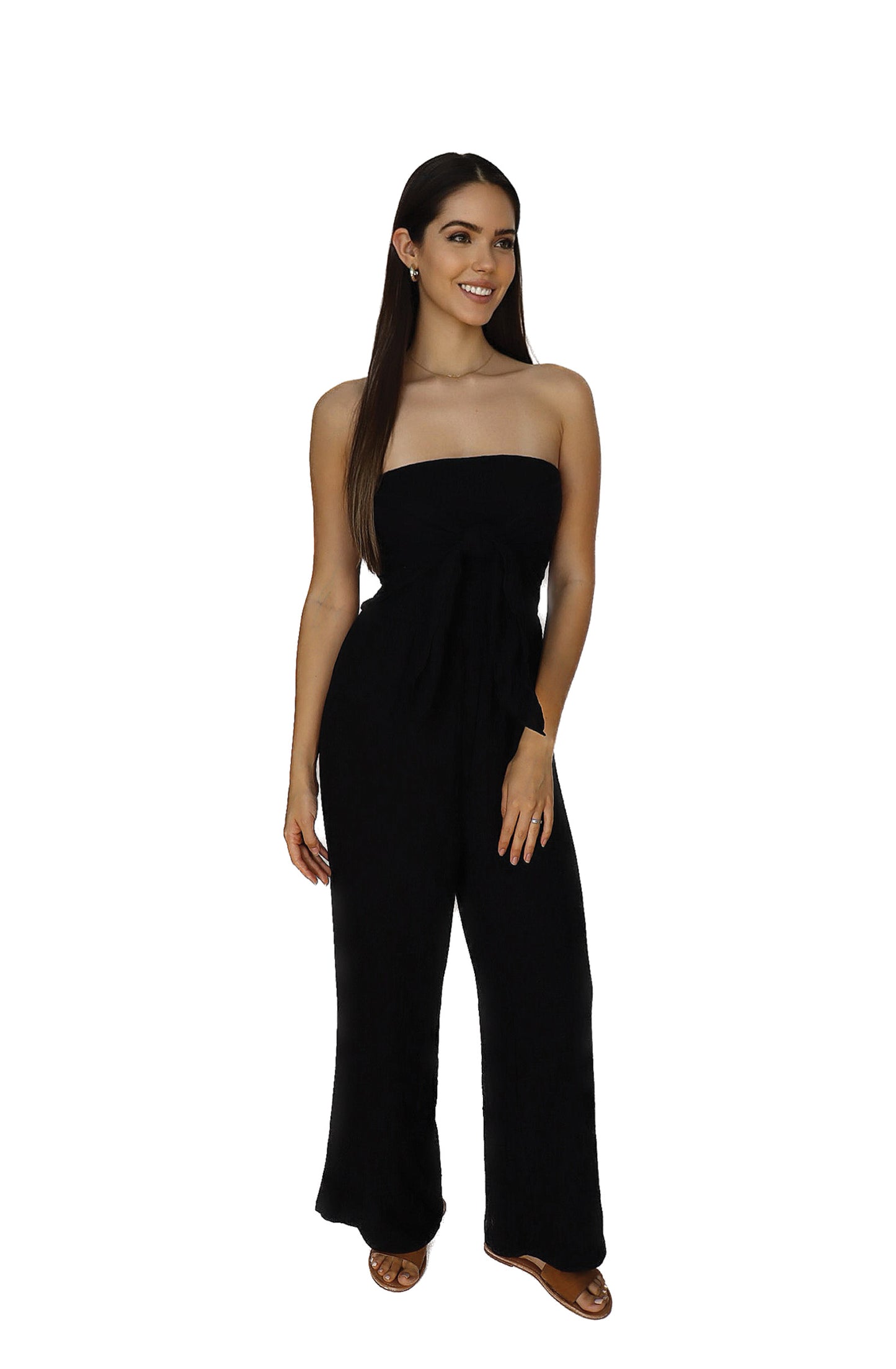 Tie Front Gauze Jumper