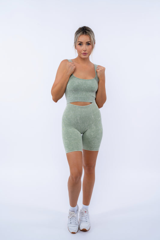 Rib Tank With Square Neck
