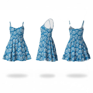 ocean breeze Print Mini Dress