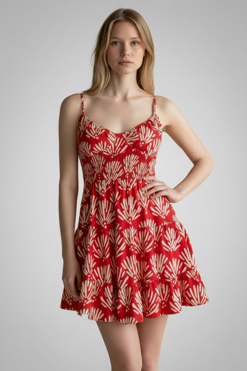 ocean breeze Print Mini Dress