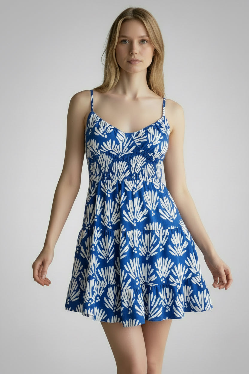 ocean breeze Print Mini Dress