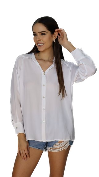 Must Have Satin Button Down Blouse